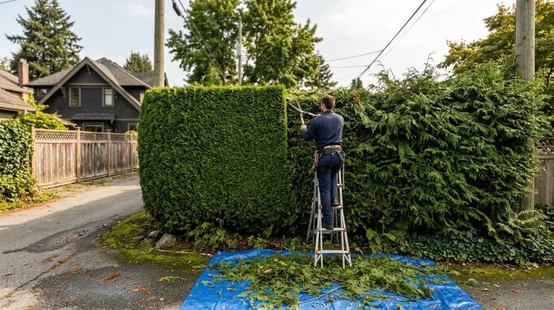Cedar Hedge Trimming in Vancouver