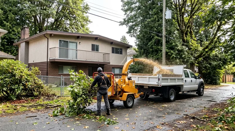 Wood Chipping in Vancouver